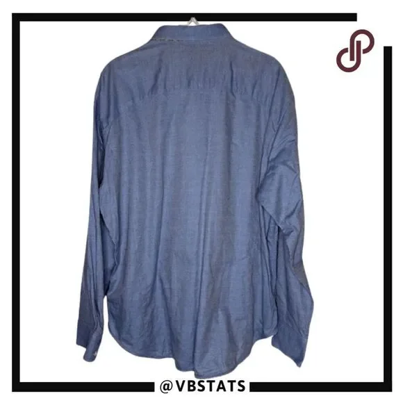 Robert Graham Men's Geometric Button Down Shirt Blue Size‎ 2XL - Picture 4 of 9